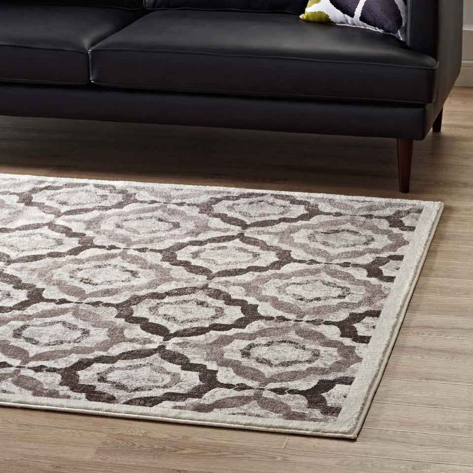 Kalinda Rustic Vintage Moroccan Trellis Area Rug by Modway
