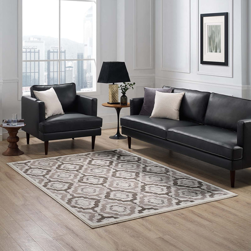 Kalinda Rustic Vintage Moroccan Trellis Area Rug by Modway