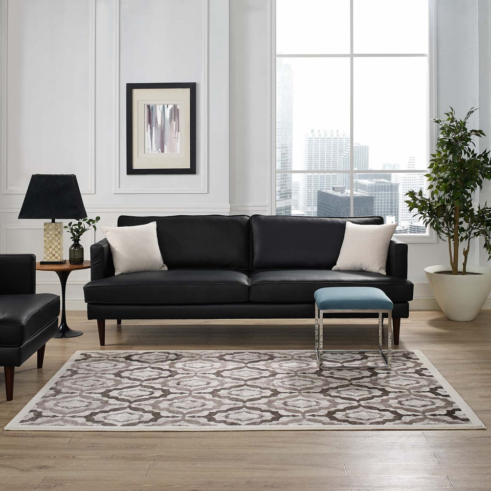 Kalinda Rustic Vintage Moroccan Trellis Area Rug by Modway