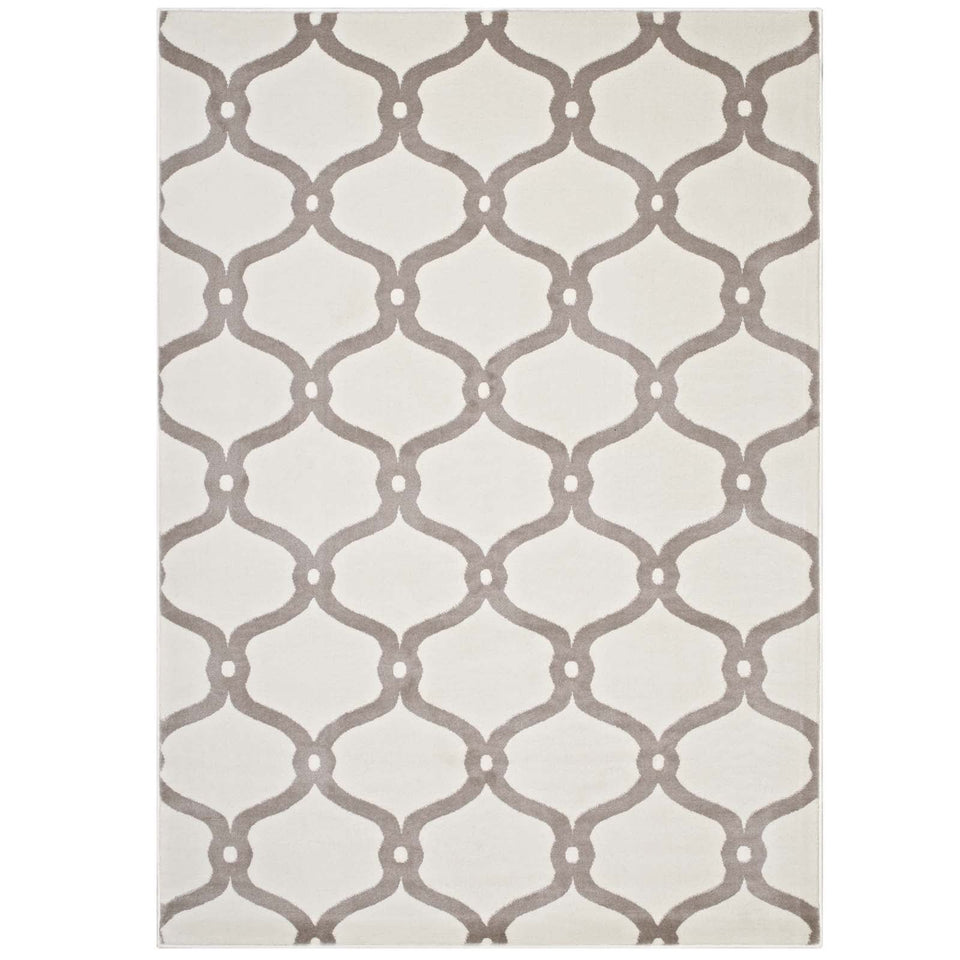 Beltara Chain Link Transitional Trellis Area Rug by Modway