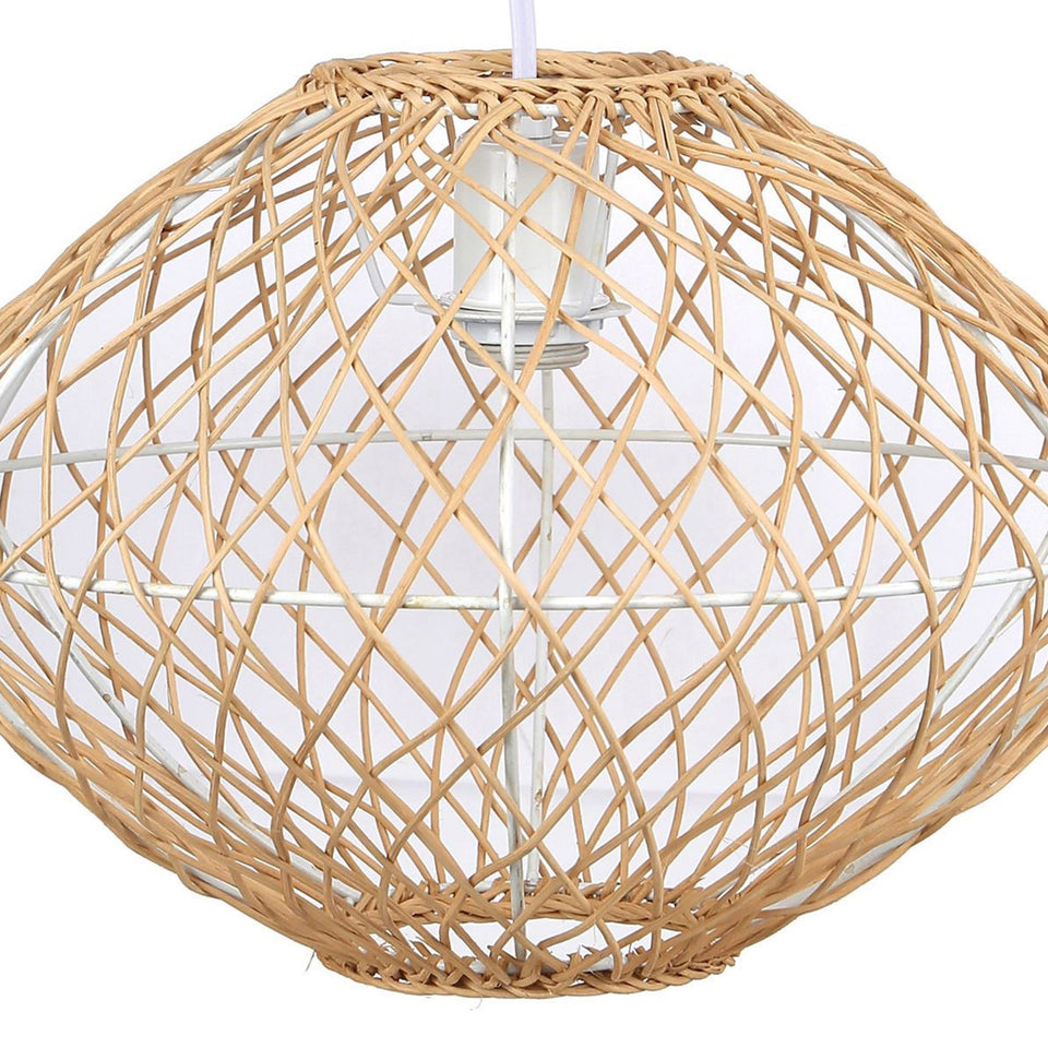 Nest Natural 10.5" Rattan Pendant Lamp