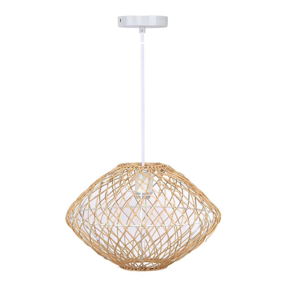 Nest Natural 10.5" Rattan Pendant Lamp