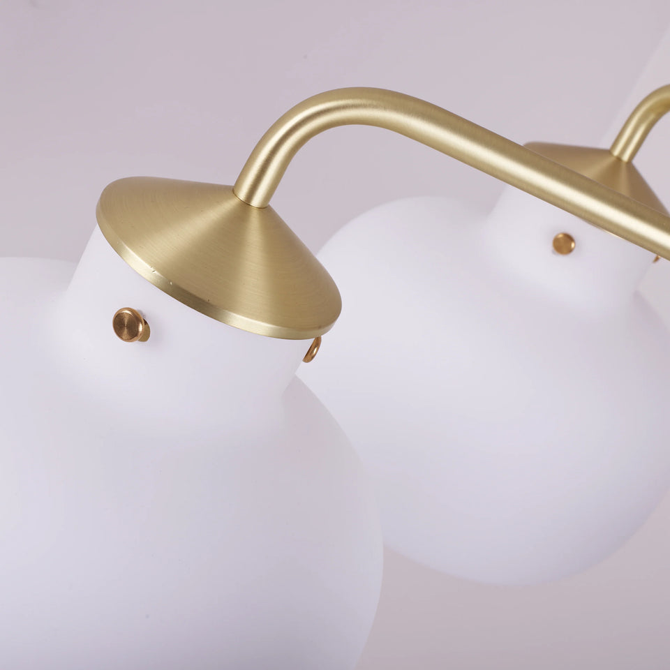 Modern Raito Opal Glass Chandelier