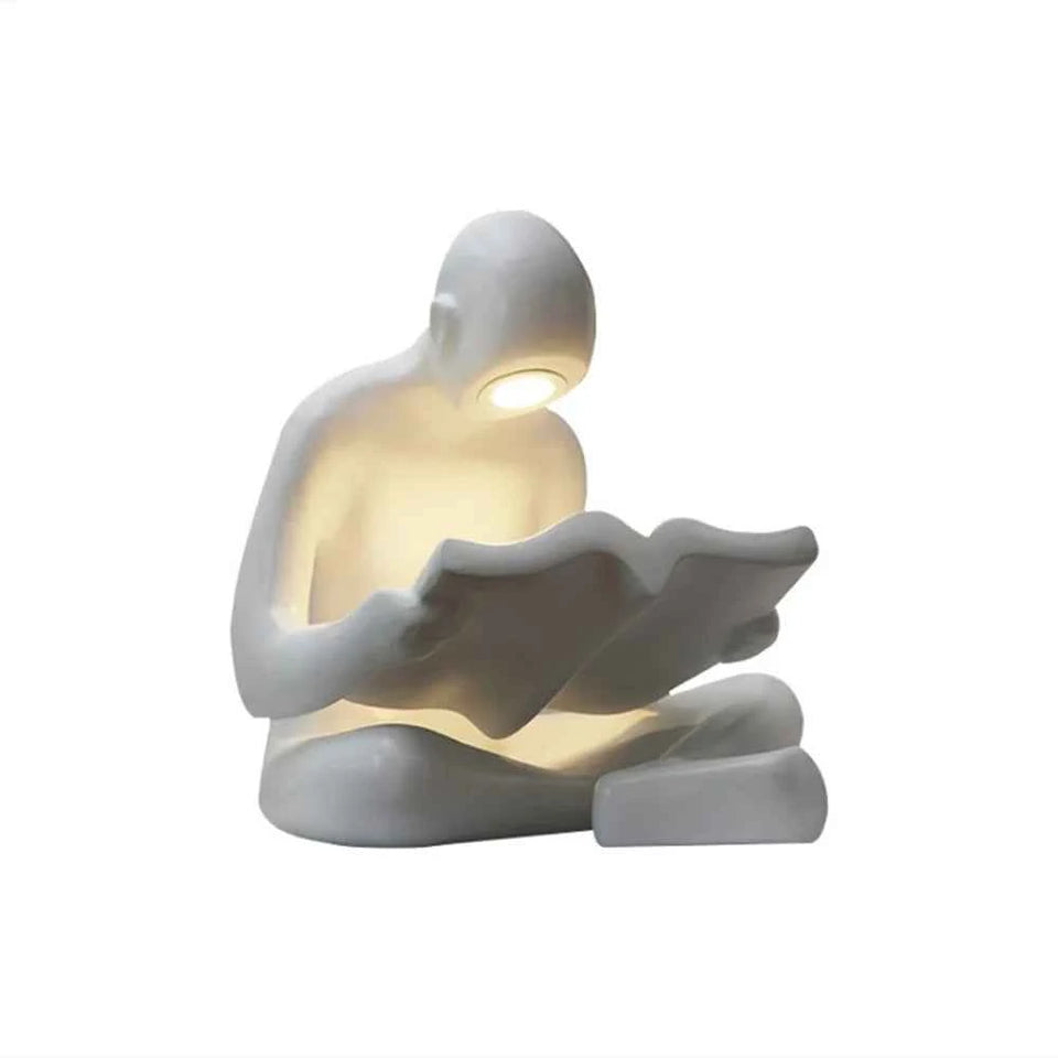 Reading Human Sculpture Floor Lamp
