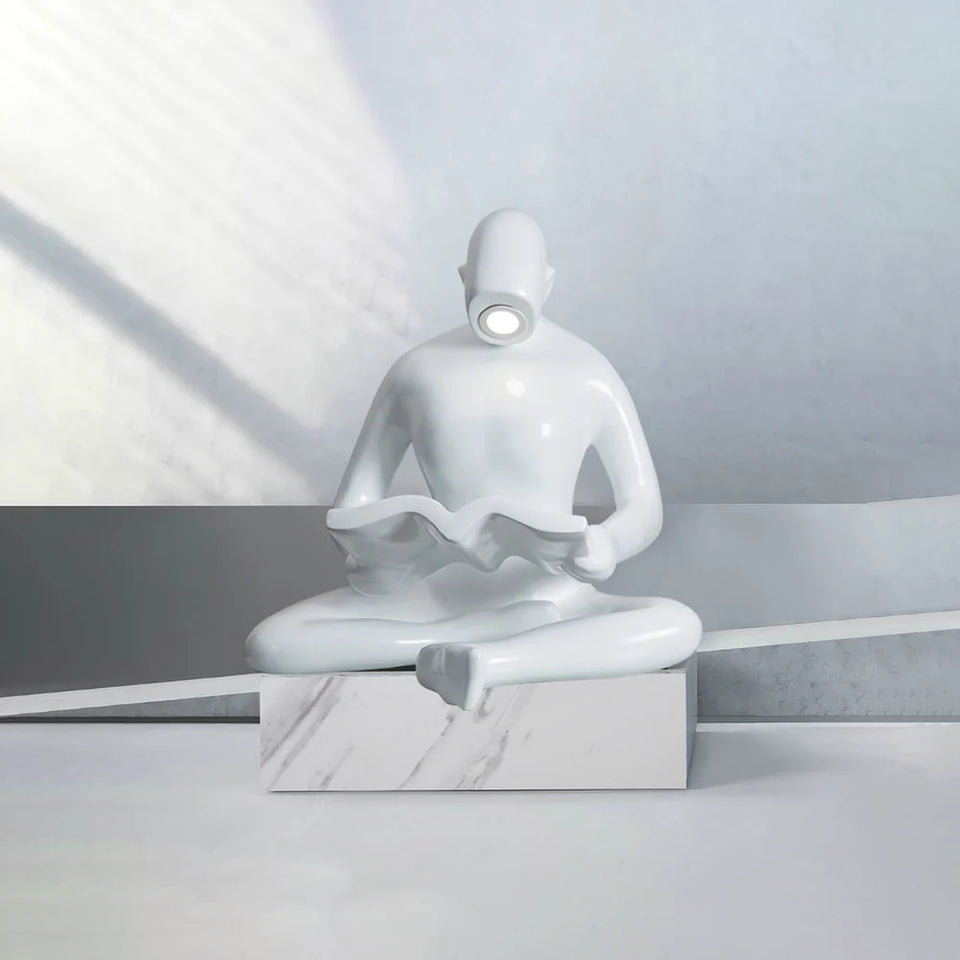Reading Human Sculpture Floor Lamp