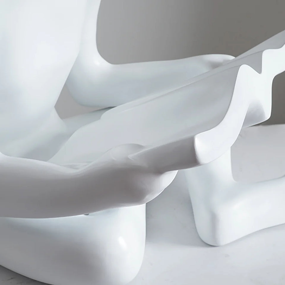 Reading Human Sculpture Floor Lamp