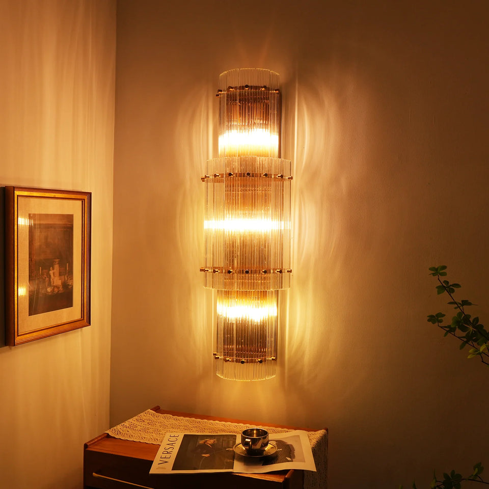 Rectangular San Marco Grand Round Wall Sconces