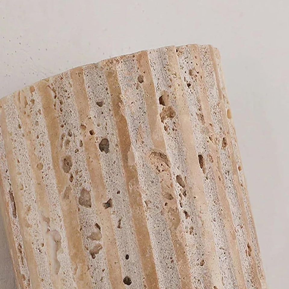 Travertine Outdoor Garden Wall Lamp