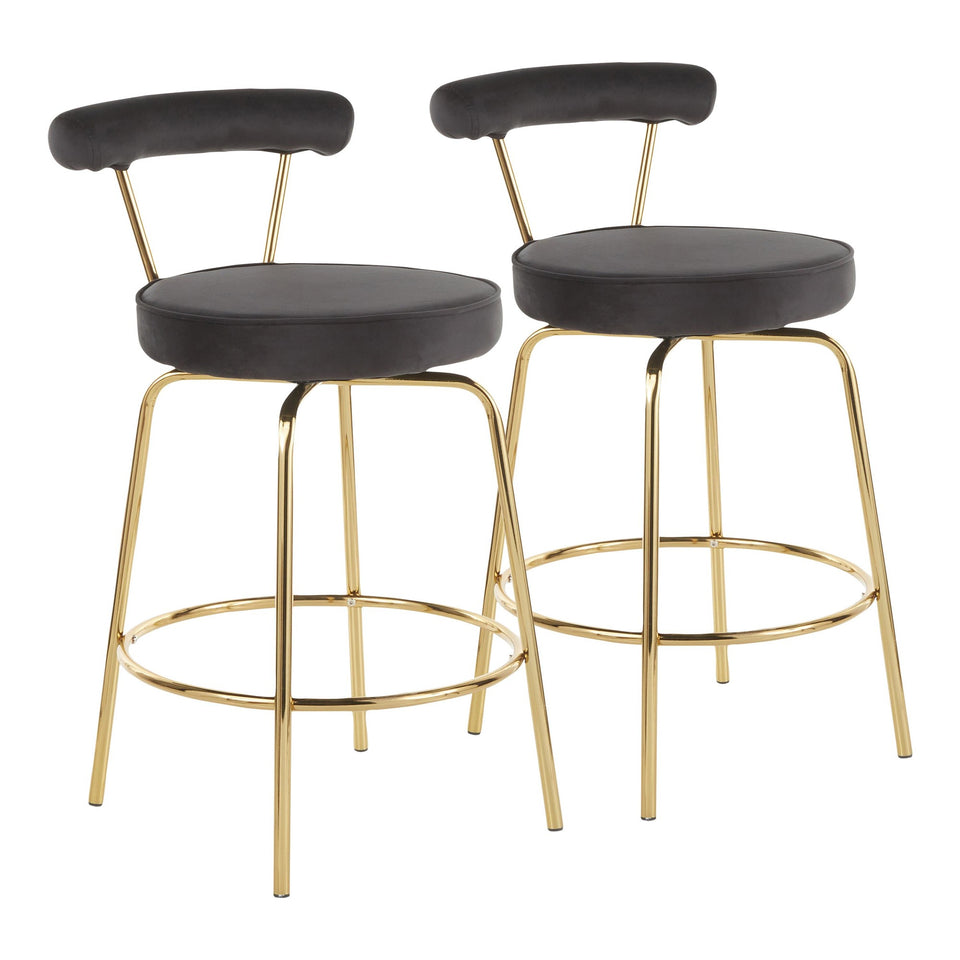 Rhonda 26" Fixed-Height Counter Stool - Set of 2