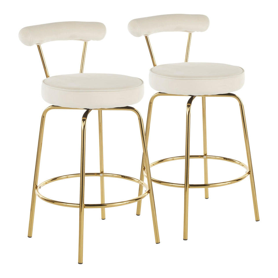Rhonda 26" Fixed-Height Counter Stool - Set of 2
