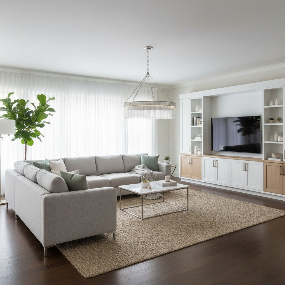 glass chandelier - lifestyle setting