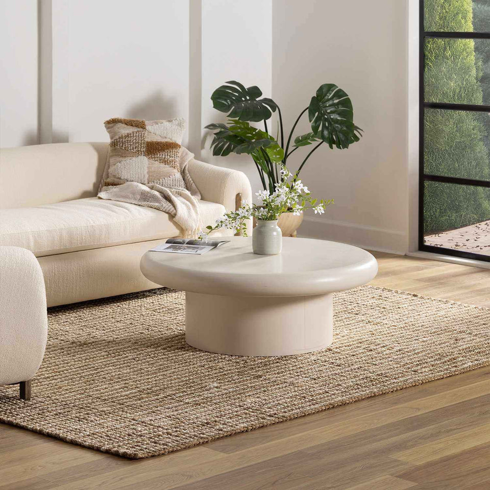 Ambel Tan Camel Jute Area Rug