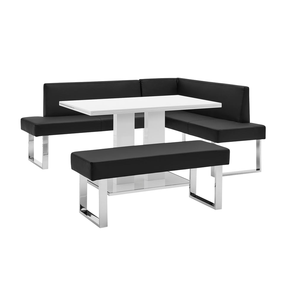 Amanda 3 Piece Rectangular Dining Set
