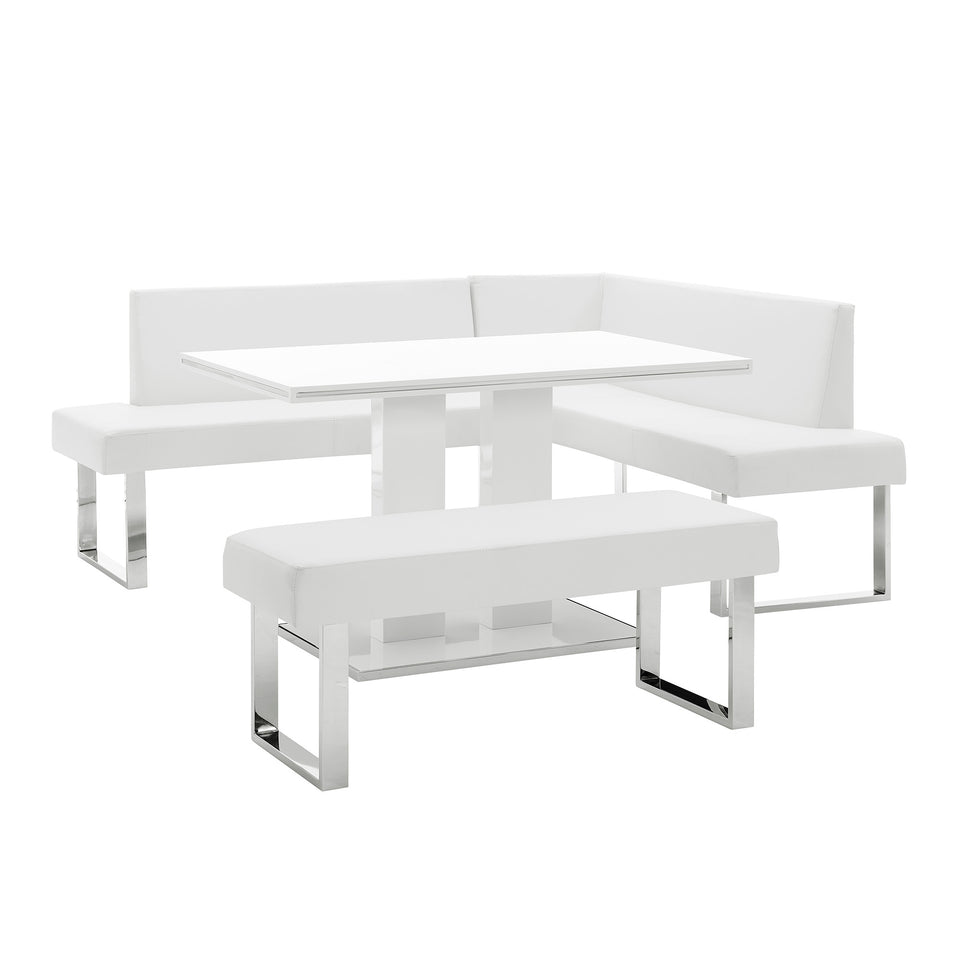 Amanda 3 Piece Rectangular Dining Set