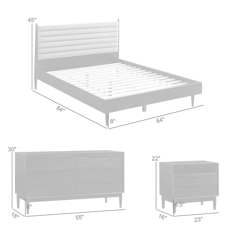 Artemio Queen 4 Piece Wood Bedroom Set