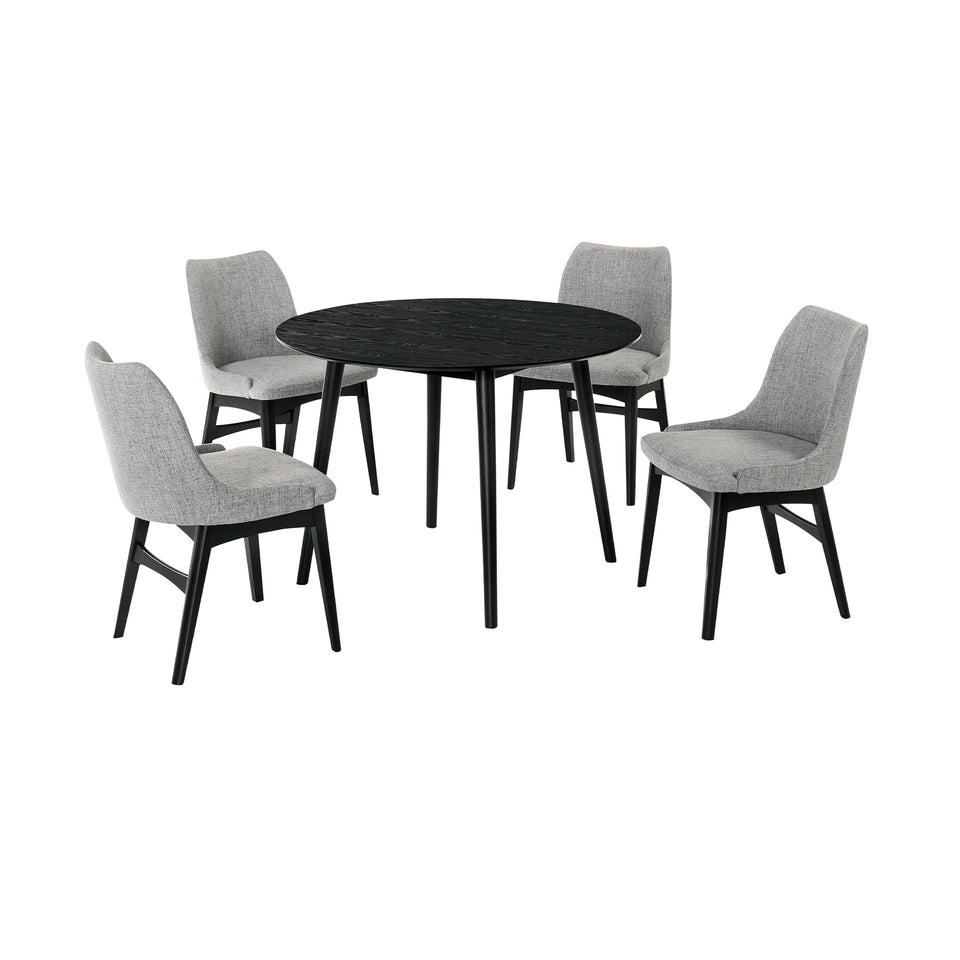 Arcadia and Azalea 42" 5 Piece Dining Set