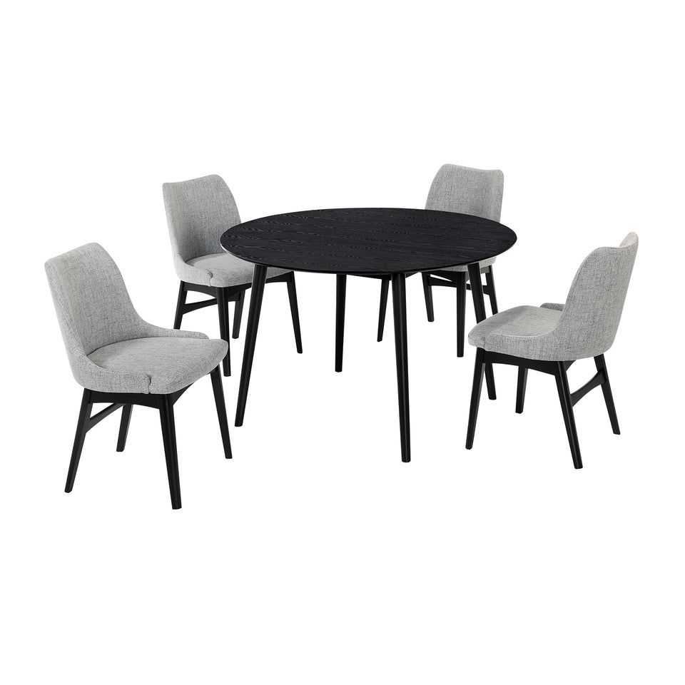 Arcadia and Azalea 48" 5 Piece Dining Set