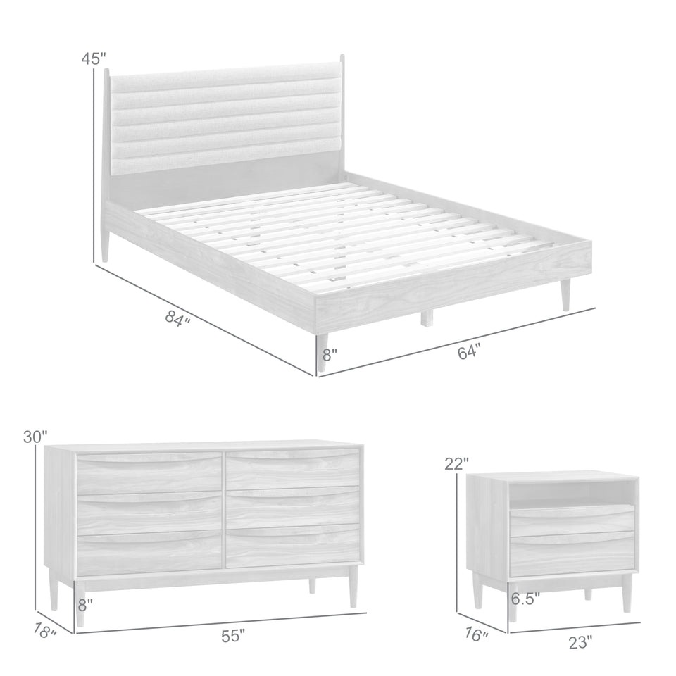 Artemio Queen 4 Piece Wood Bedroom Set