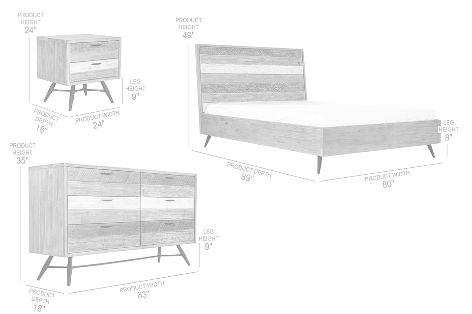 Bridges 4 Piece King Bedroom Set