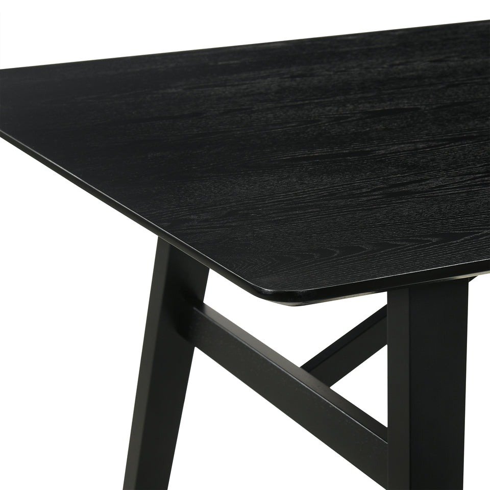 Channell 5 Piece Wood Dining Table Set with Benches