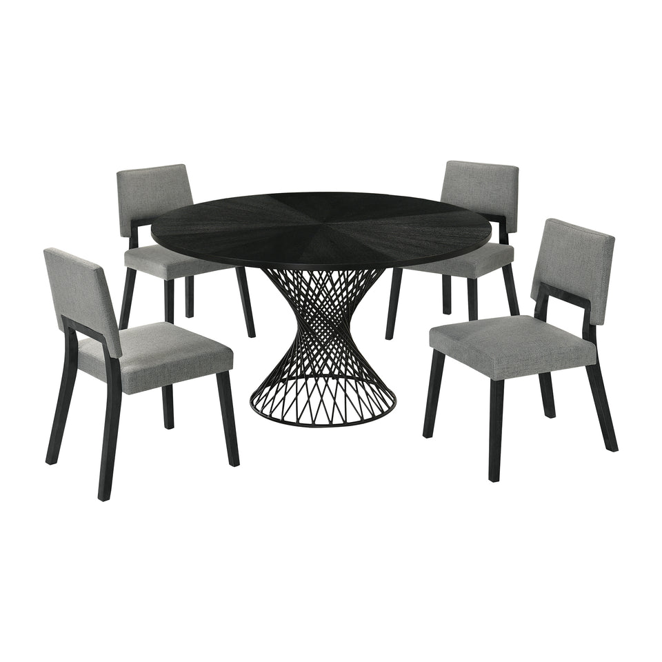 Cirque Channell 5 Piece Dining Table Set
