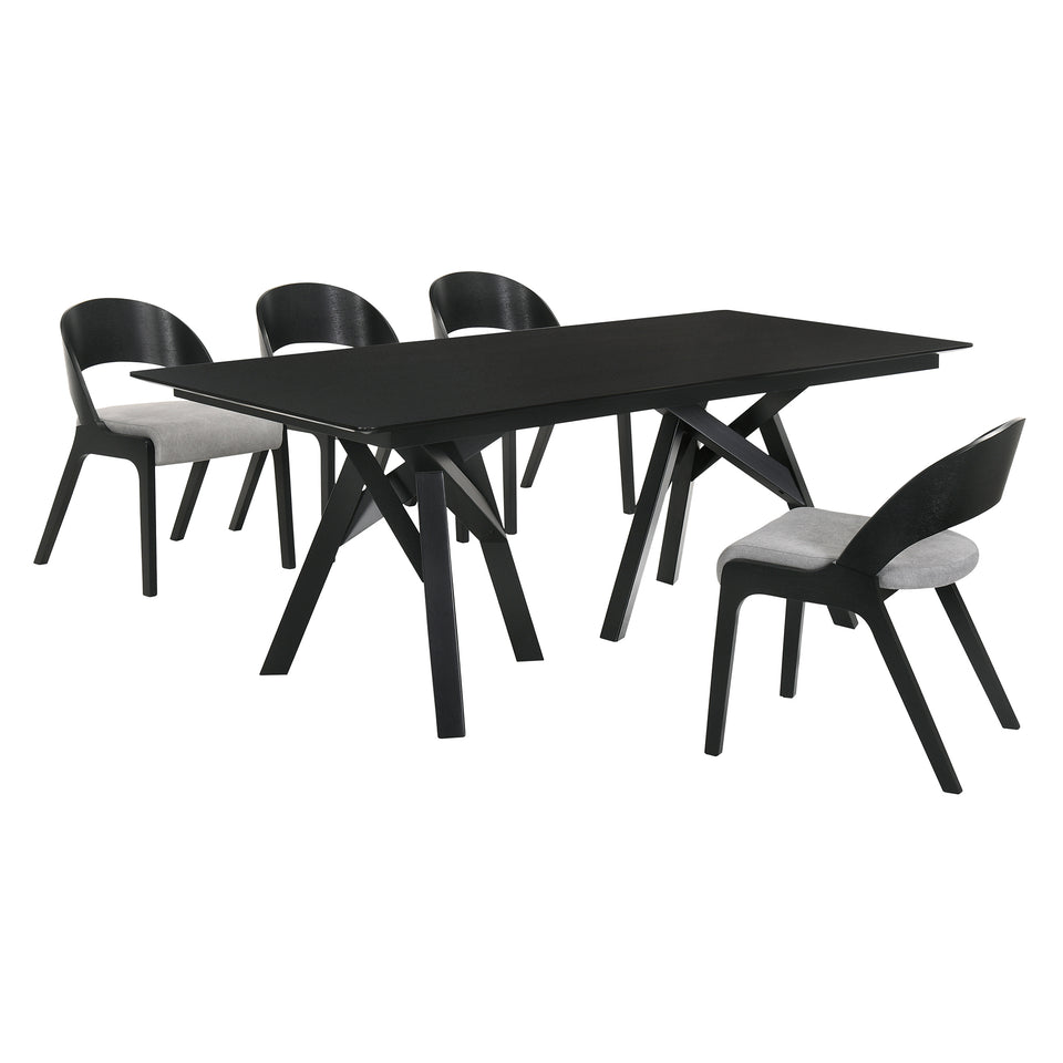 Cortina and Polly 5 Piece Dining Set