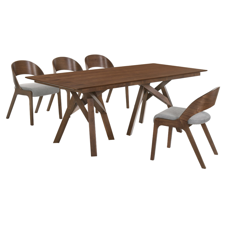Cortina and Polly 5 Piece Dining Set