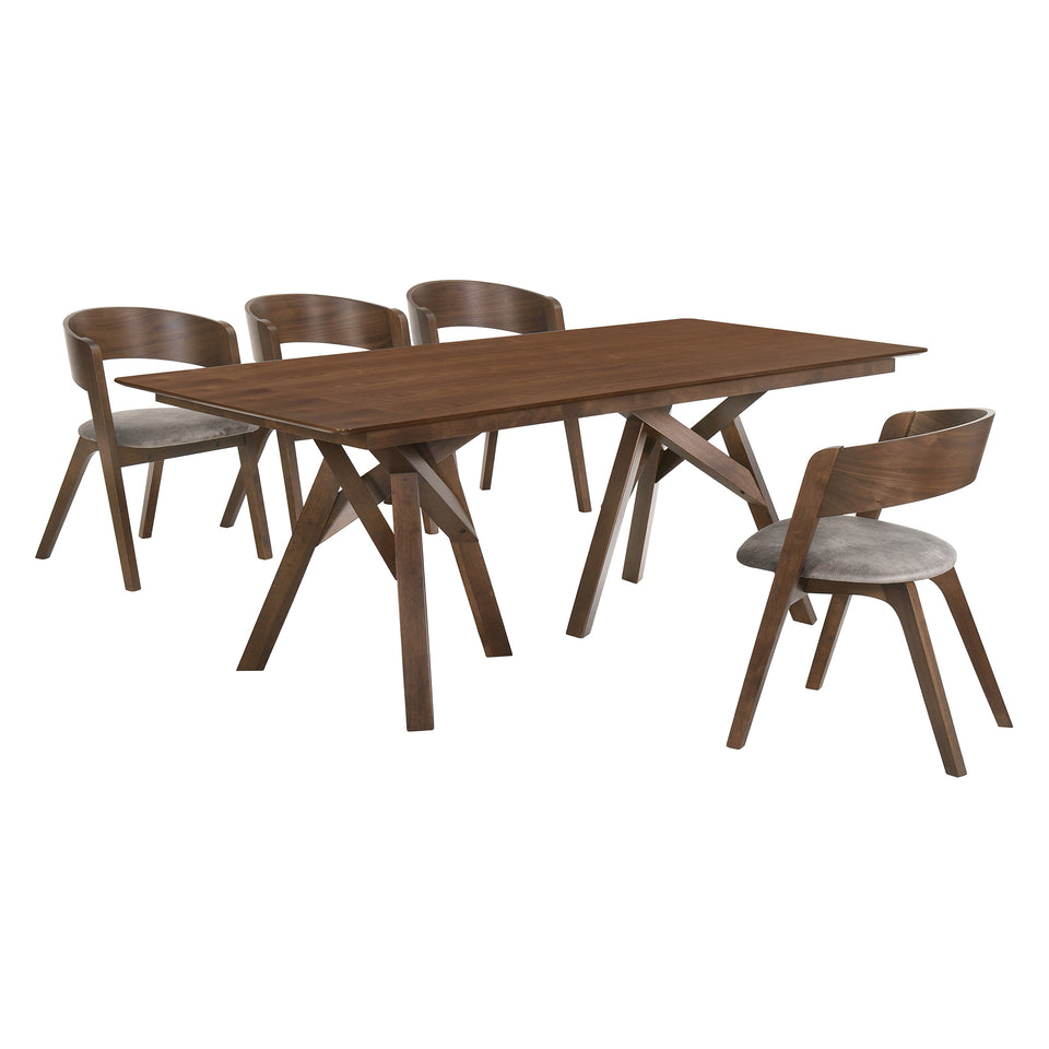 Cortina and Jackie 5 Piece Dining Set