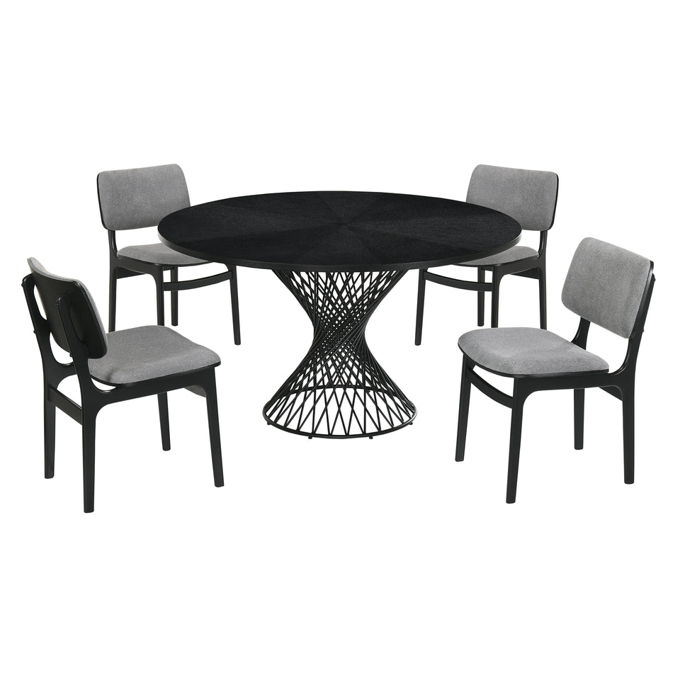 Cirque and Lima 5 Piece Round Dining Set