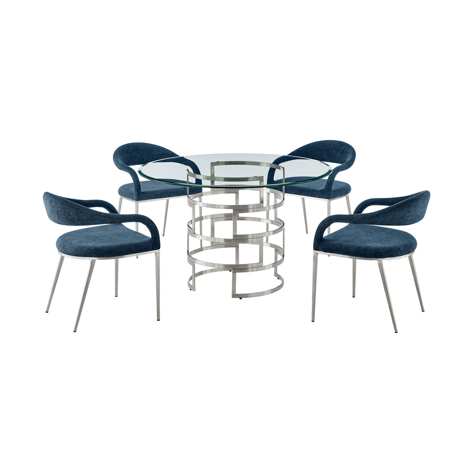 Diaz Morgan 5 Piece Dining Table Set