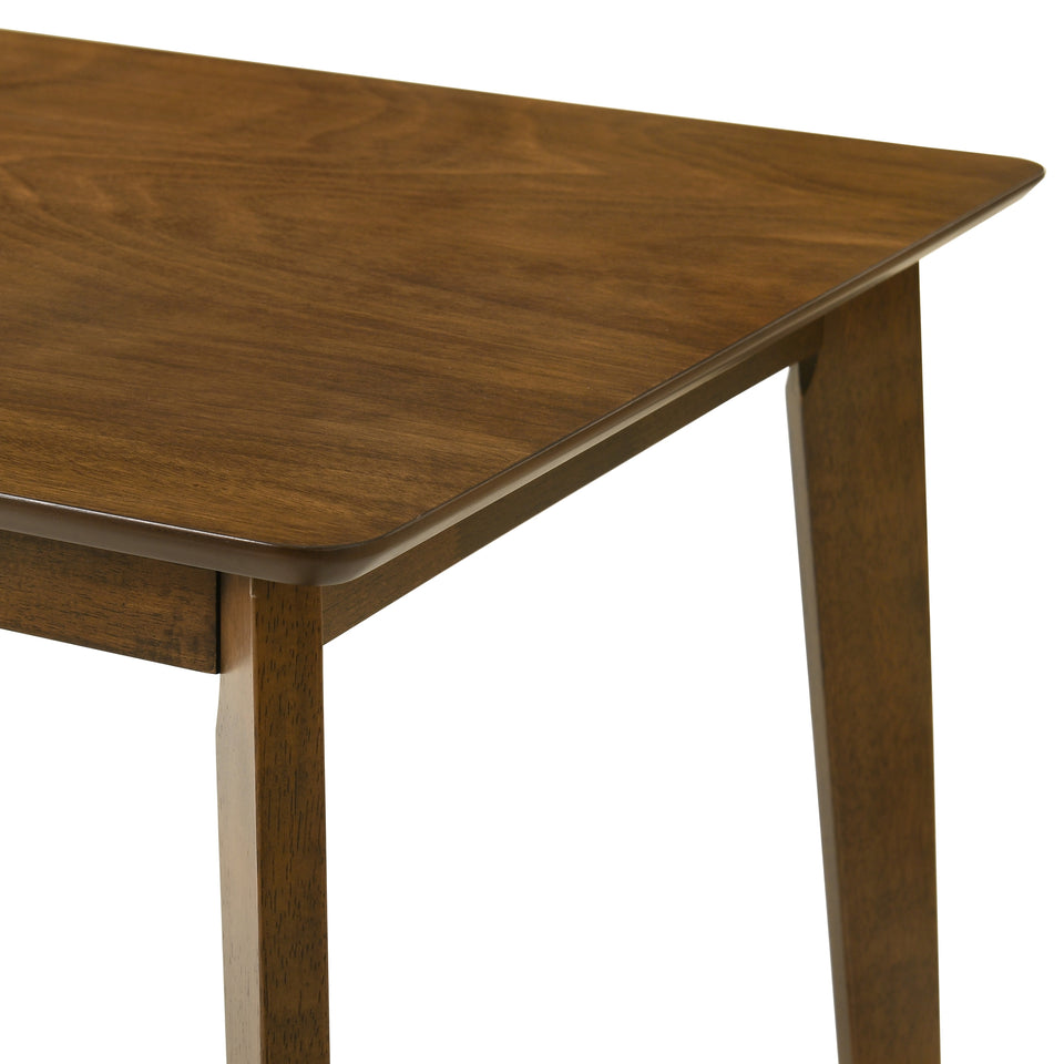 Gina 5-Piece Rectangular Walnut Dining Set