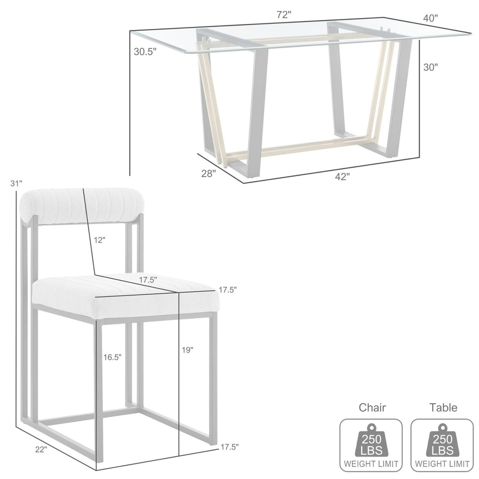 Kai Anastasia 7 Piece Dining Table Set