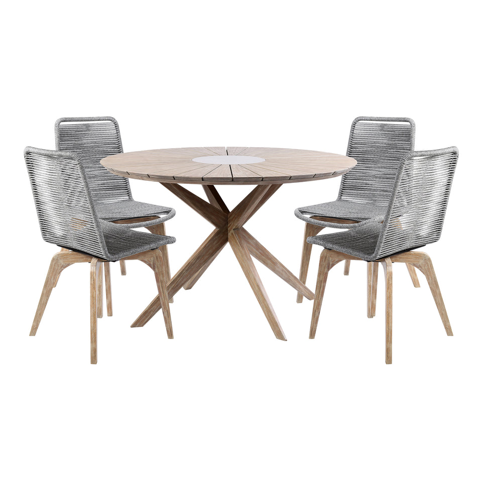 Oasis and Island Outdoor 5 Piece Dining Set
