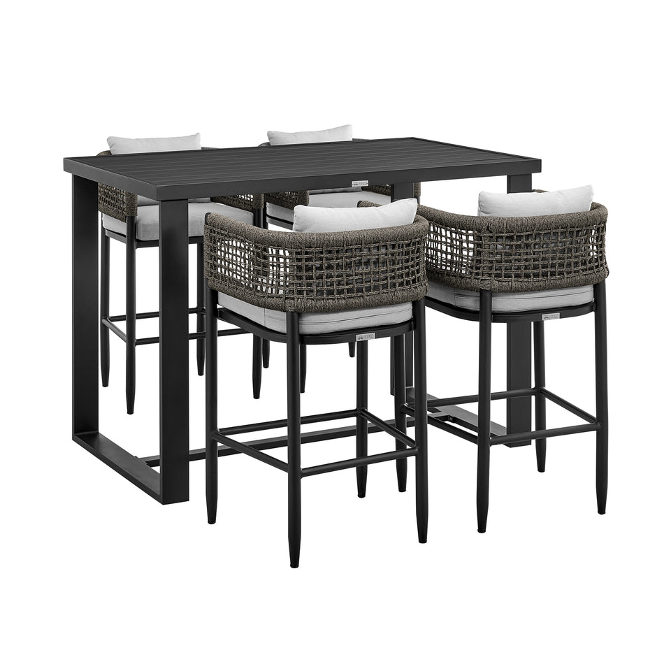 Alegria Outdoor 5-Piece Bar Table Set