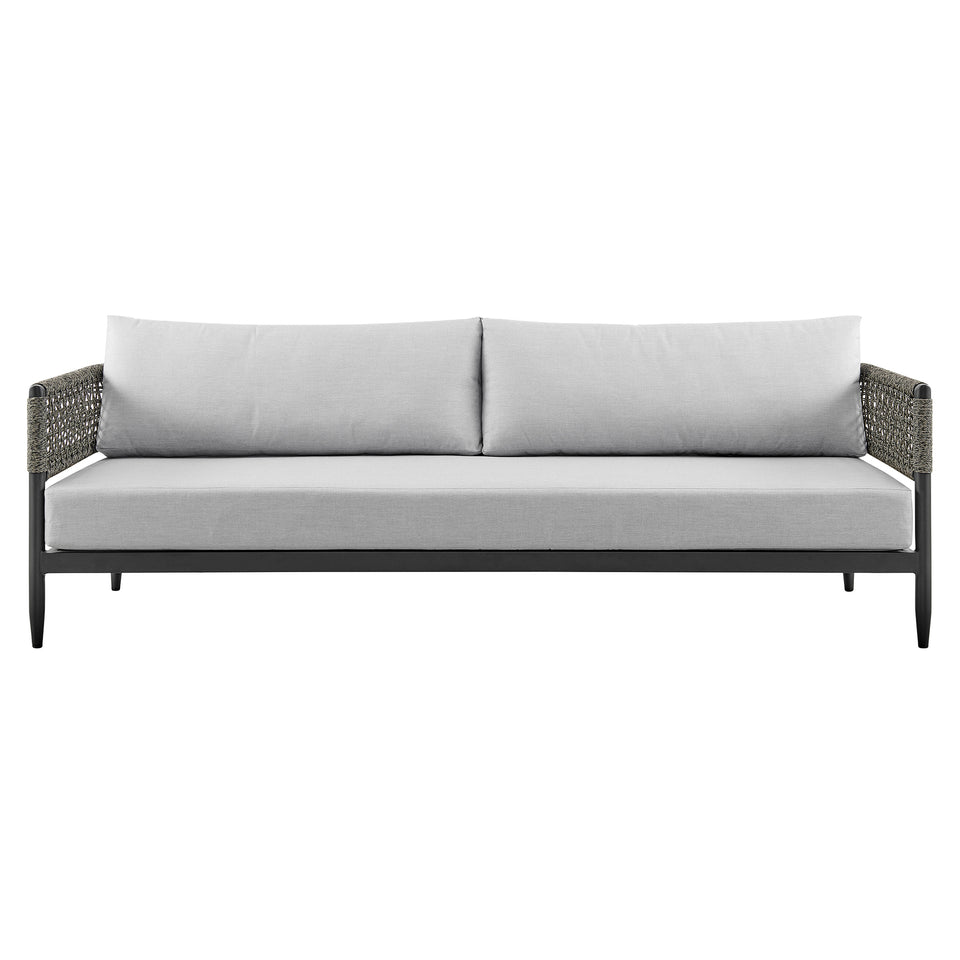 Alegria Aluminum and Rope Outdoor Sofa