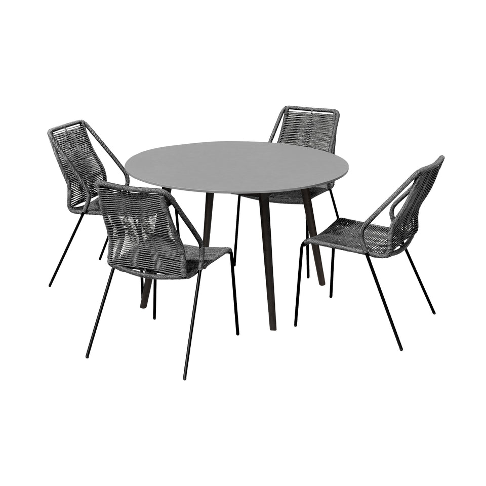 Kylie and Clip Outdoor 5 Piece Dining Set