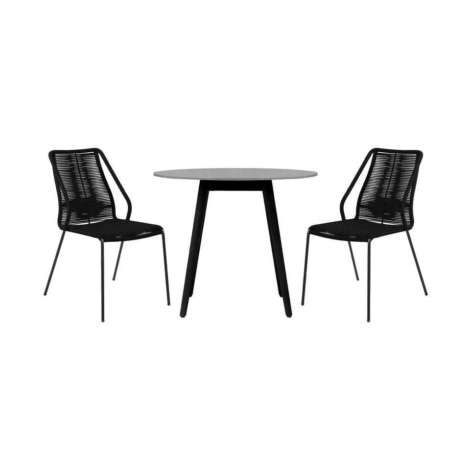 Kylie and Clip 3 Piece 36" Dining Set