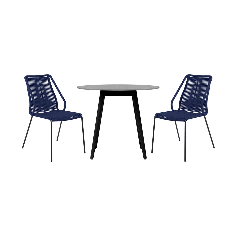 Kylie and Clip 3 Piece 36" Dining Set