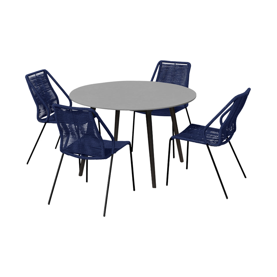 Kylie and Clip Outdoor 5 Piece Dining Set