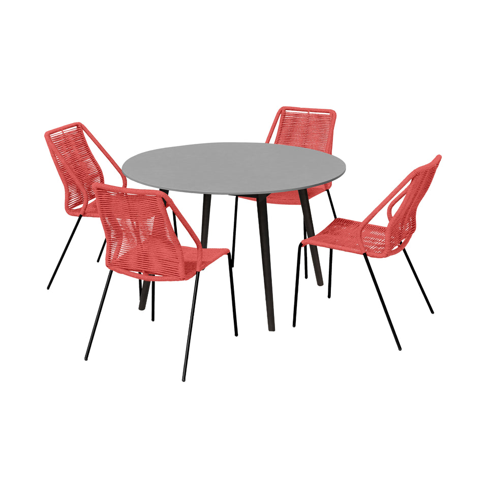 Kylie and Clip Outdoor 5 Piece Dining Set