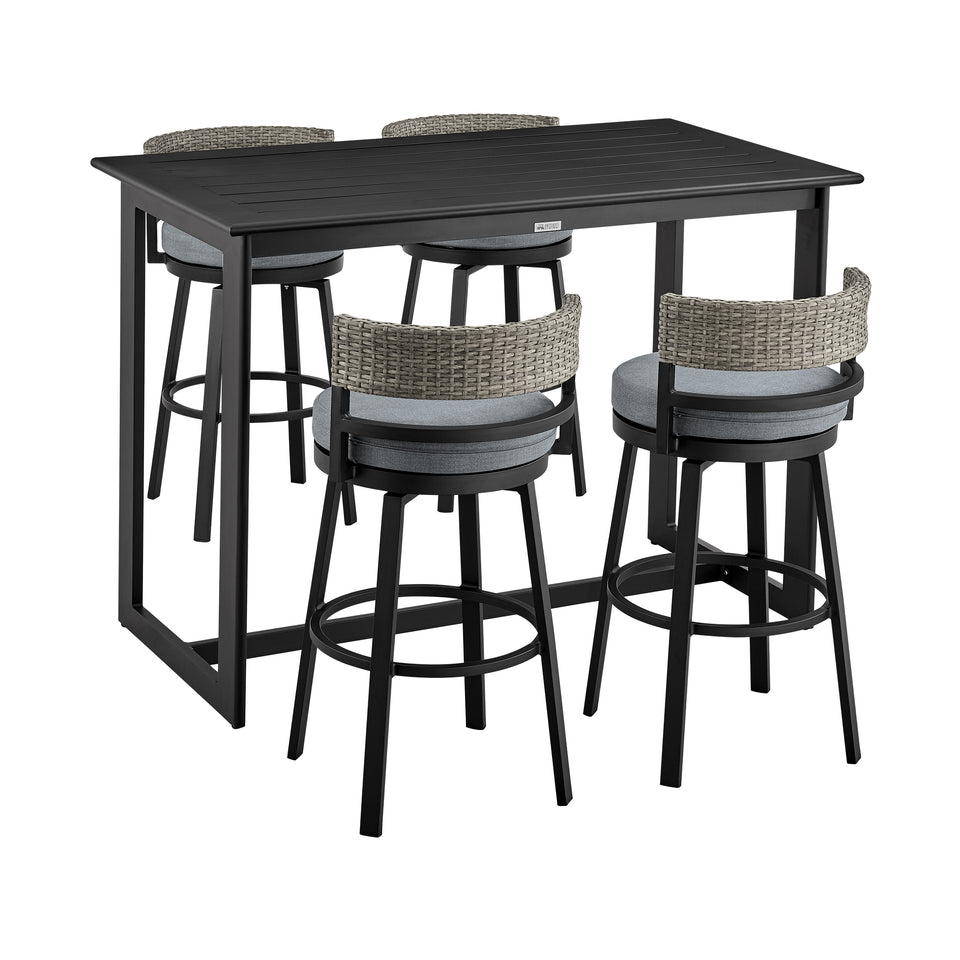 Encinitas Outdoor 5-Piece Bar Table Set