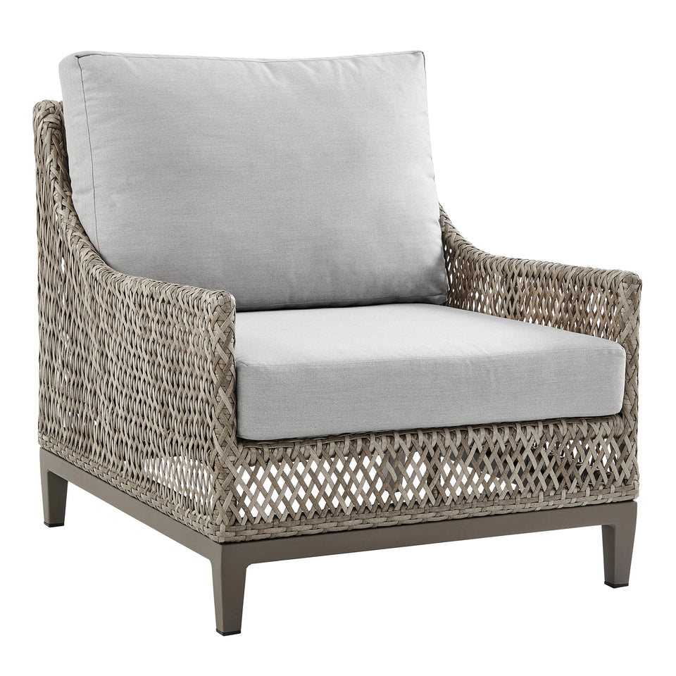Grenada Wicker and Aluminum Outdoor Chair