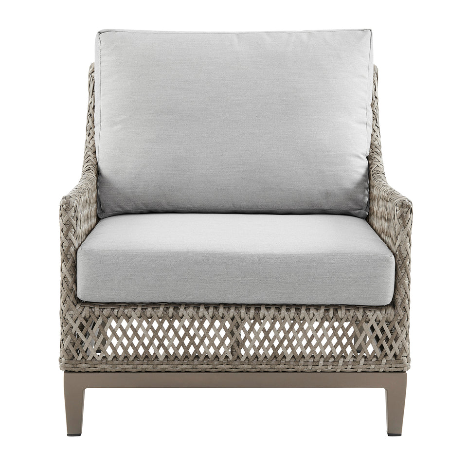 Grenada Wicker and Aluminum Outdoor Chair