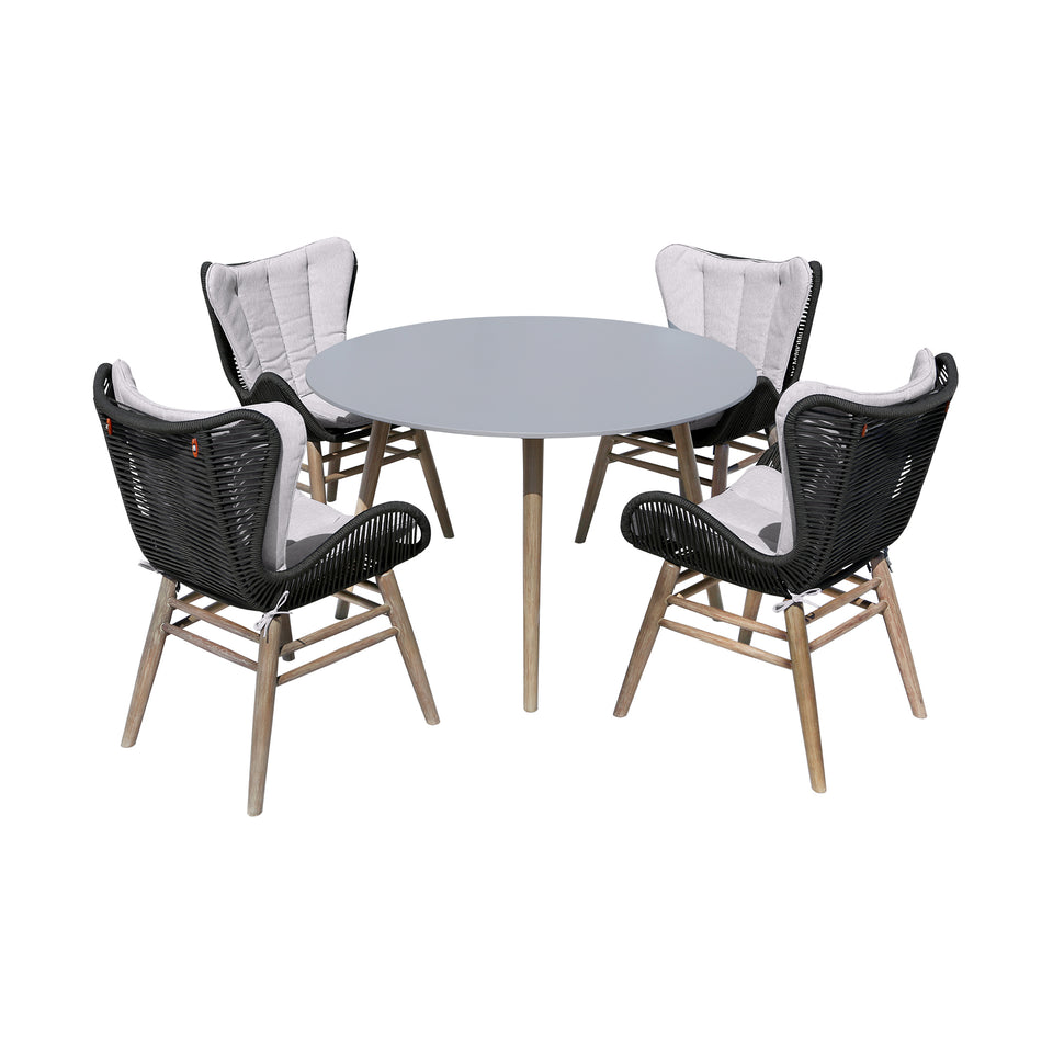 Kylie and Mateo 5 Piece Outdoor Dining Set