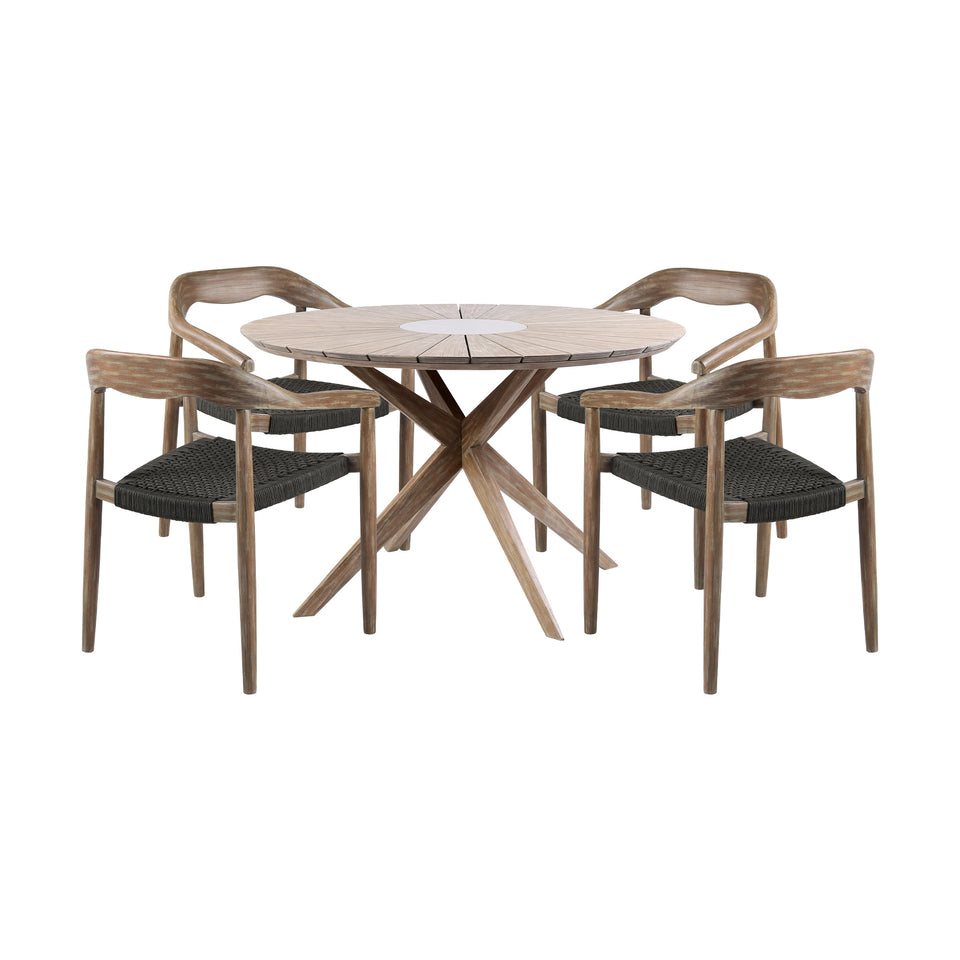 Oasis Santo Outdoor 5 Piece Dining Set