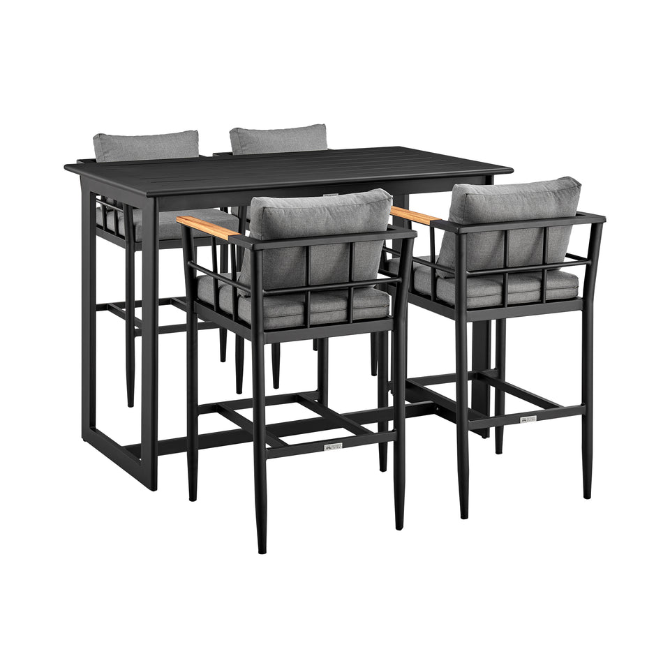 Orlando Outdoor 5-Piece Bar Table Set