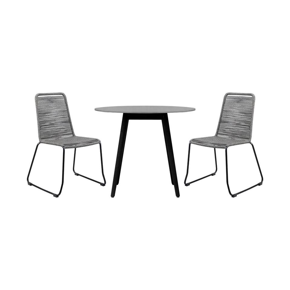 Kylie and Shasta 3 Piece 36" Dining Set