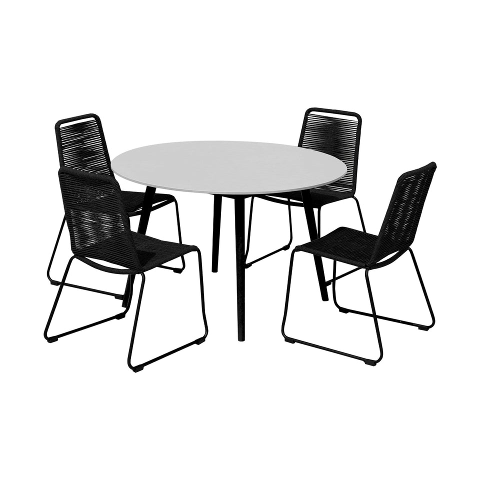 Kylie and Shasta 5 Piece Patio Dining Set