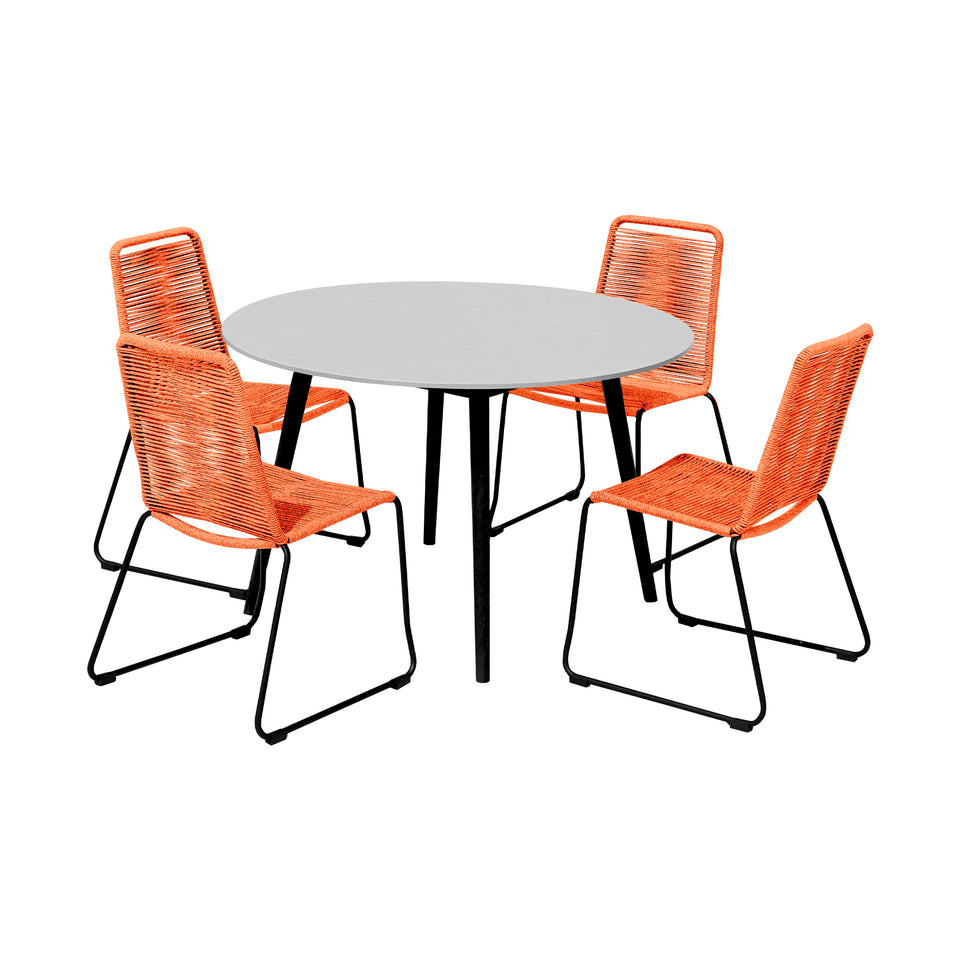 Kylie and Shasta 5 Piece Patio Dining Set