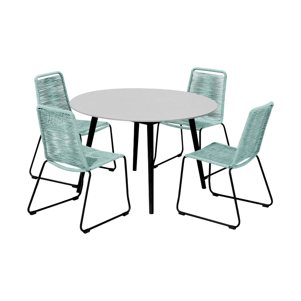 Kylie and Shasta 5 Piece Patio Dining Set